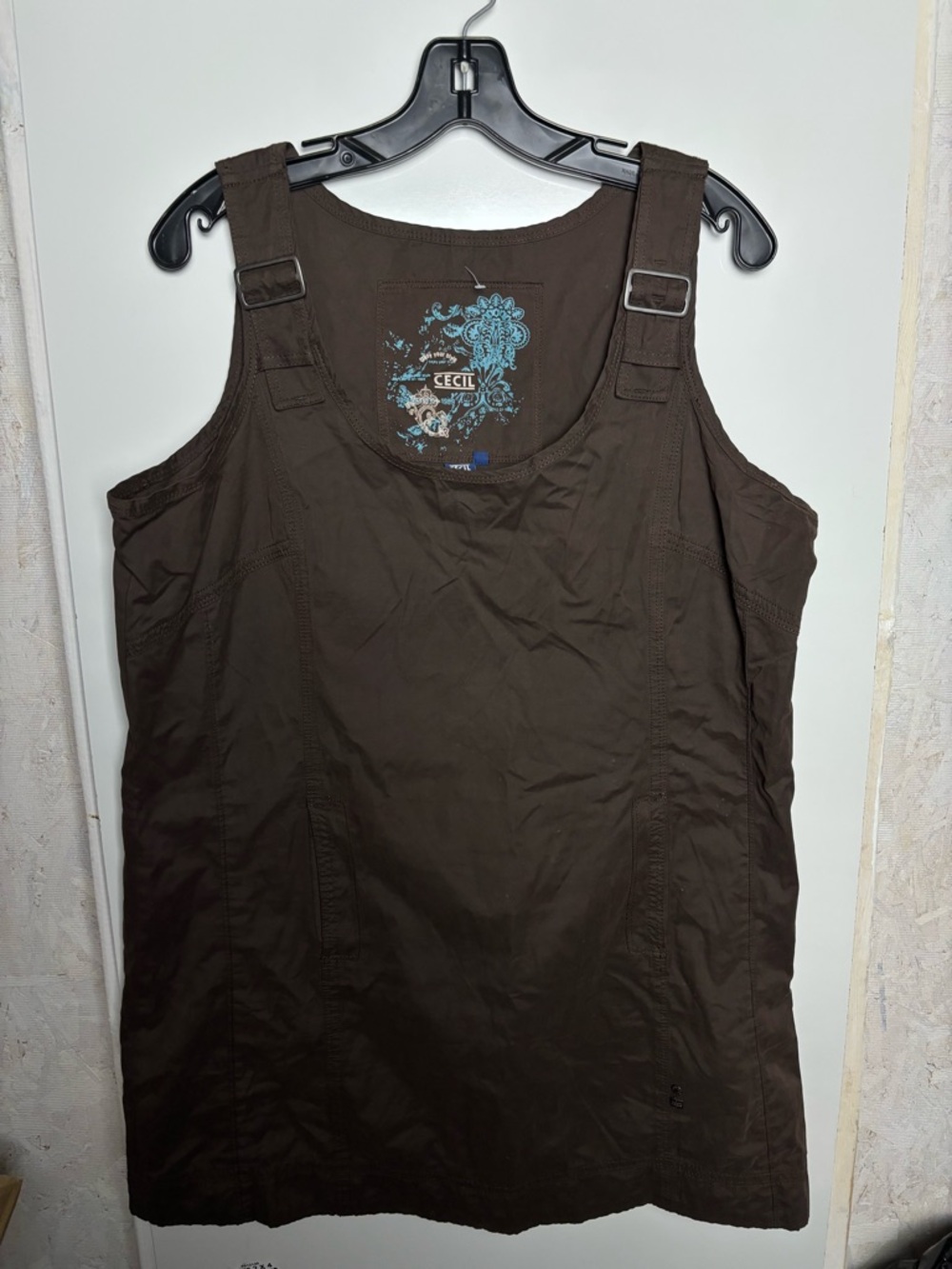Cecil brown tank dress sz L